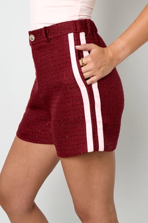 Woven Polyester Fiber Women's Shorts Elegant Plaid Fall/Winter h5 Picture8