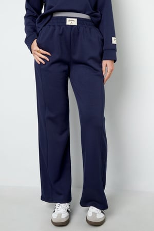 Gebreide Polyestervezel Vrouwen Rechte Broek Sportief Eenvoudige Kleur h5 Afbeelding9