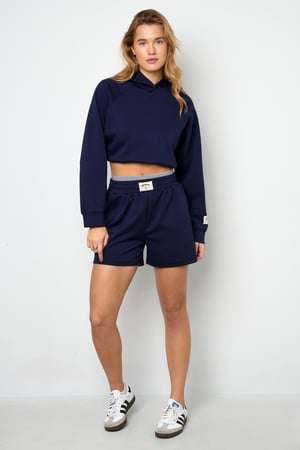 Shorts Casual Donna in Fibra di Poliestere Maglia Sporty Colore Puro h5 Immagine9