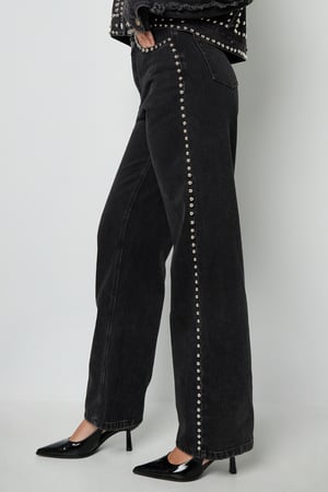 Tessuto Cotone Donna Pantaloni Dritti Strada Colore Puro h5 Immagine7