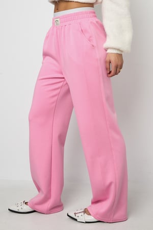 Gebreide Polyestervezel Vrouwen Rechte Broek Sportief Eenvoudige Kleur h5 Afbeelding11