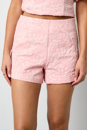 Shorts Femme en Fibre de Polyester Tissée Imprimé Floral Élégant h5 Image8