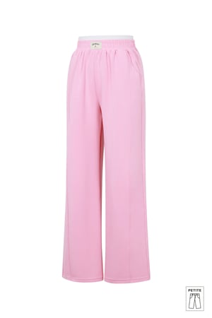 Gebreide Polyestervezel Vrouwen Rechte Broek Sportief Eenvoudige Kleur h5 Afbeelding2