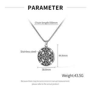 Sleek Celtic knot Stainless Steel Men's Necklaces h5 Picture7