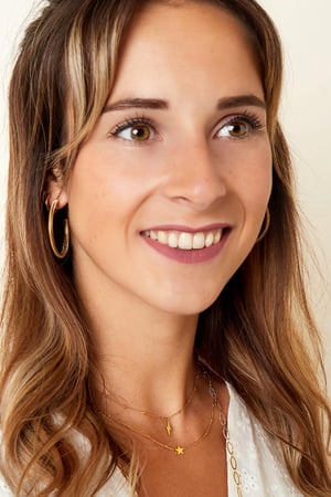 Paslanmaz çelik kolye yıldızı Gold Stainless Steel h5 Resim3