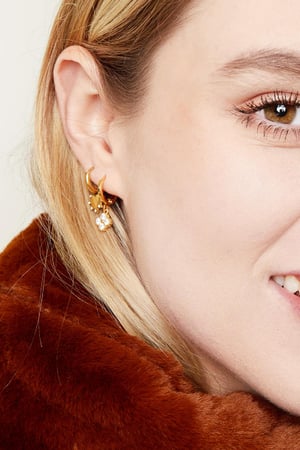 Pendientes Clover Color dorado Cobre h5 Imagen2