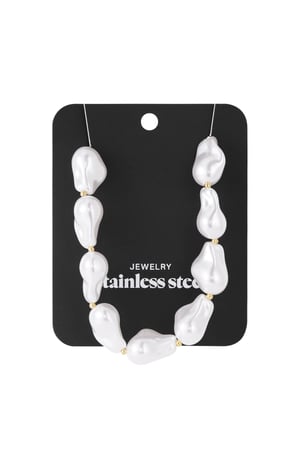 Imitation Perle Perlen Halsketten Perlen Casual Urlaub/Strand Einfache Serie frauen schmuck h5 Bild4