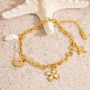 Marine Chic Stainless Steel Gold Color Women's Charm Bracelets h5 Picture4
