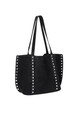 Borse tote con rivetti, casual, in PU, accessori quotidiani h5 Immagine4