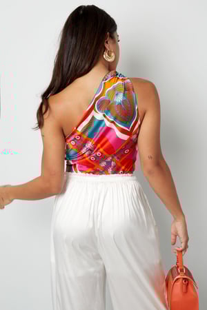 Stampa corpo monospalla - verde/viola h5 Immagine8