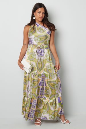 Stampa corpo monospalla - verde/viola h5 Immagine4