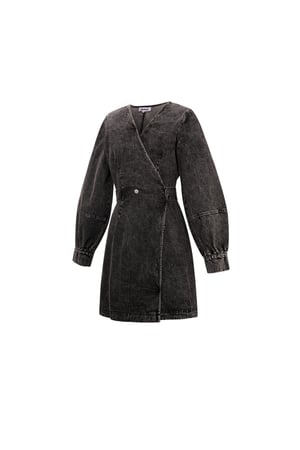 Denim wrap dress h5 Picture4