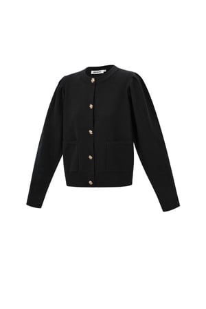 Cardigan with floral buttons h5 Picture2