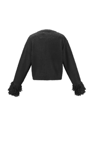 Cardigan with fringe sleeves h5 Picture3