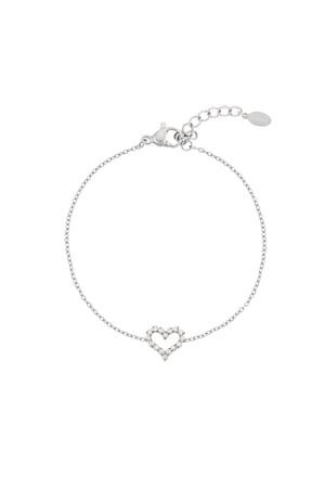 Rhinestones heart Bracelet h5