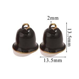 1 Piece Simple Series Daily Bell Shape Solid Color Stainless Steel Gold Color Unisex Pendants h5