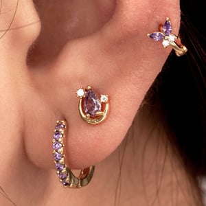 1 Piece Simple Series Classic Droplet Copper No Plating Material Zircon Women Stud Earrings h5 Picture2