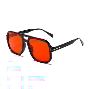 1 Paar Simple Series Alltags-Sonnenbrille aus einfarbigem Kunststoff für Damen h5 