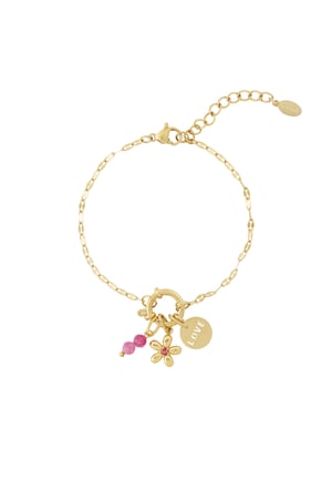 Red flower DIY bracelet h5 Picture2
