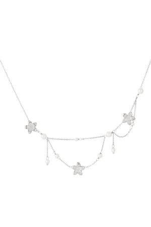 Double trouble flower Necklace h5