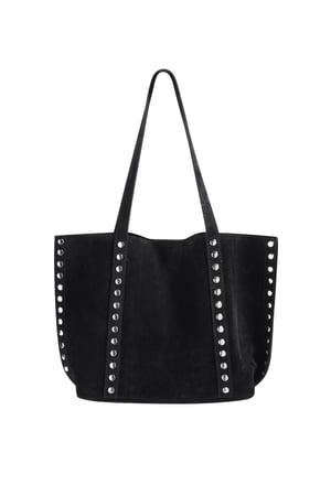 Borse tote con rivetti, casual, in PU, accessori quotidiani h5 