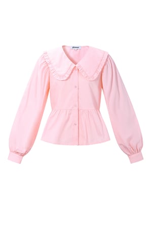 Cotton Blouses & Shirts Solid color Casual Spring/Summer Clothes h5