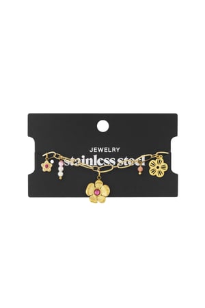 Bracciale con ciondolo a forma di fiore h5 Immagine4