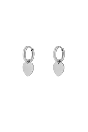 Boucles d'oreilles simples en forme de cœur h5