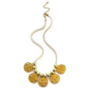 Collana con ciondolo a forma di cuore color oro da 1 pezzo h5 