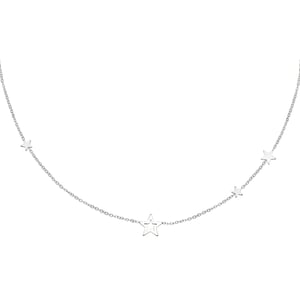 Stainless steel necklace stars h5