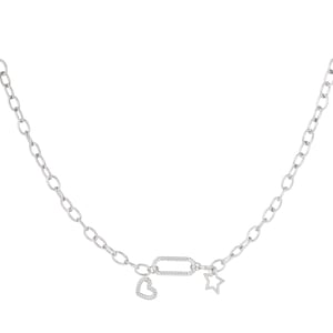 Necklace with pendant and charms h5