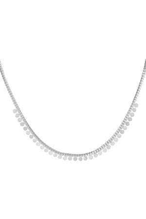 Necklace coins - Silver Color Stainless Steel h5