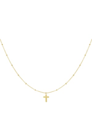 Necklace cross - Gold Color Stainless Steel h5 Picture4