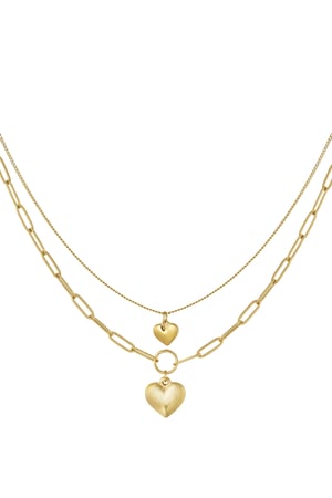 double link chain with hearts h5