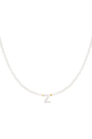 necklace letter a shell h5