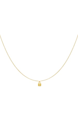Collana con pendente a lucchetto - Argento 925 h5 