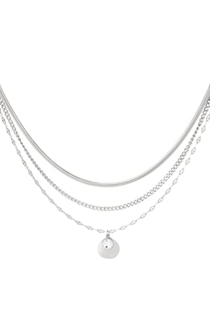 ketting drie laags met steen h5 
