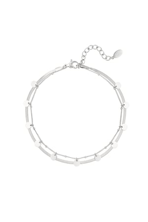 anklet double layer circles h5 