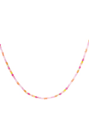 Colorful beaded necklace - multi h5 