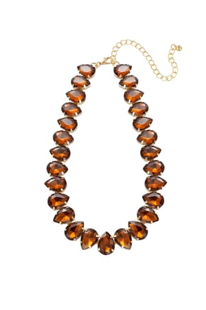 Necklace large beads - multi h5