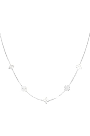 Flower-Power-Halskette – Silber h5 