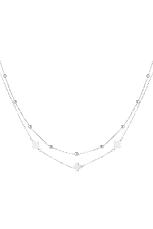 necklace double clover/balls h5