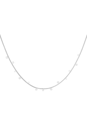 Necklace circle party - Silver Color color h5 Picture3