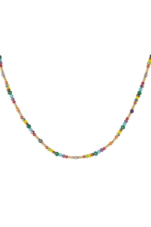 Necklace colorful beads - multi h5