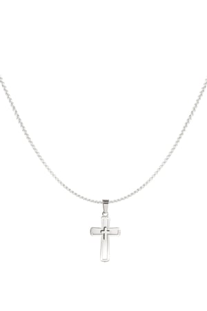 collana con croce da uomo h5