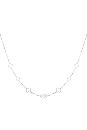 Classic four-leaf clover charm necklace h5