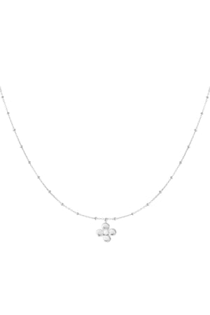 flower necklace with pearl h5