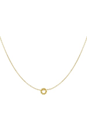 classic necklace with twisted charm h5