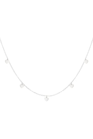simple necklace with heart pendants h5 