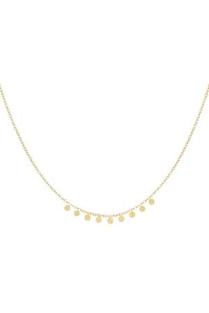 Simple necklace with round pendants - Silver Color color h5 
